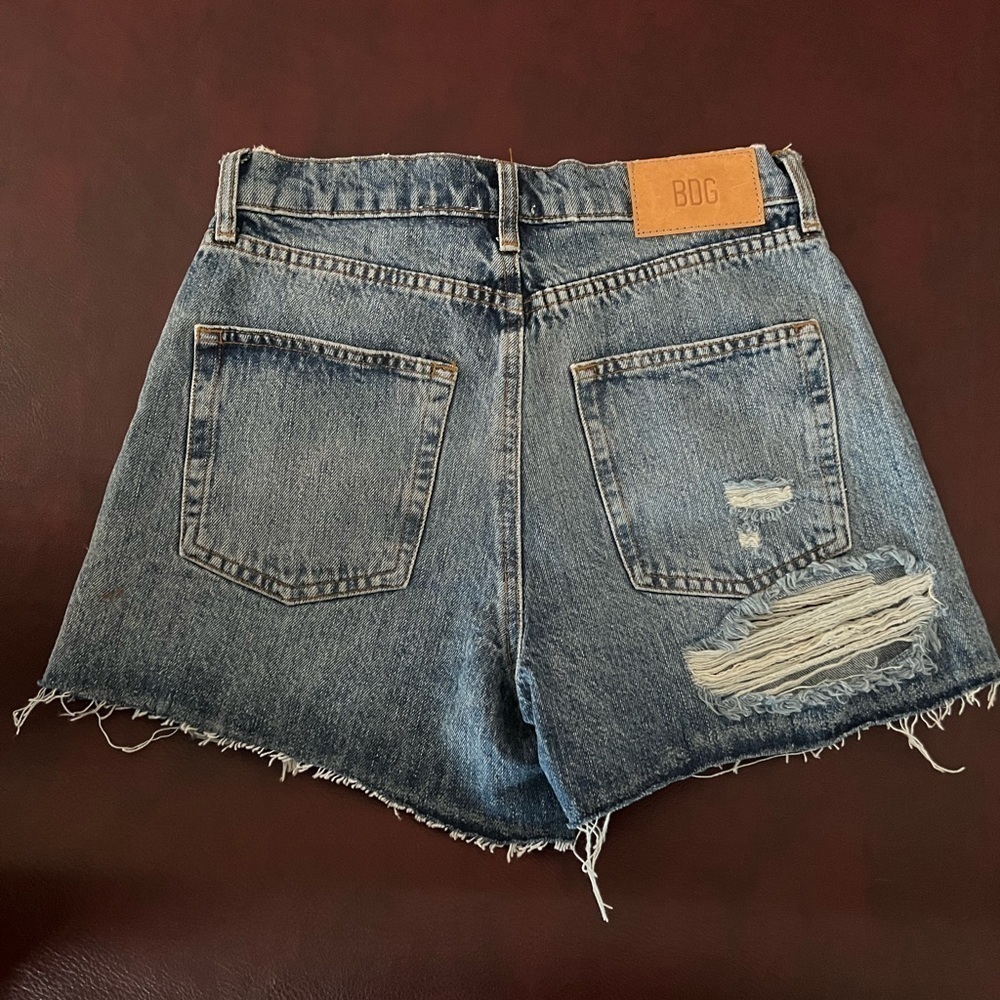 Bdg High Waist Patchwork Button Fly Distressed De… - image 4